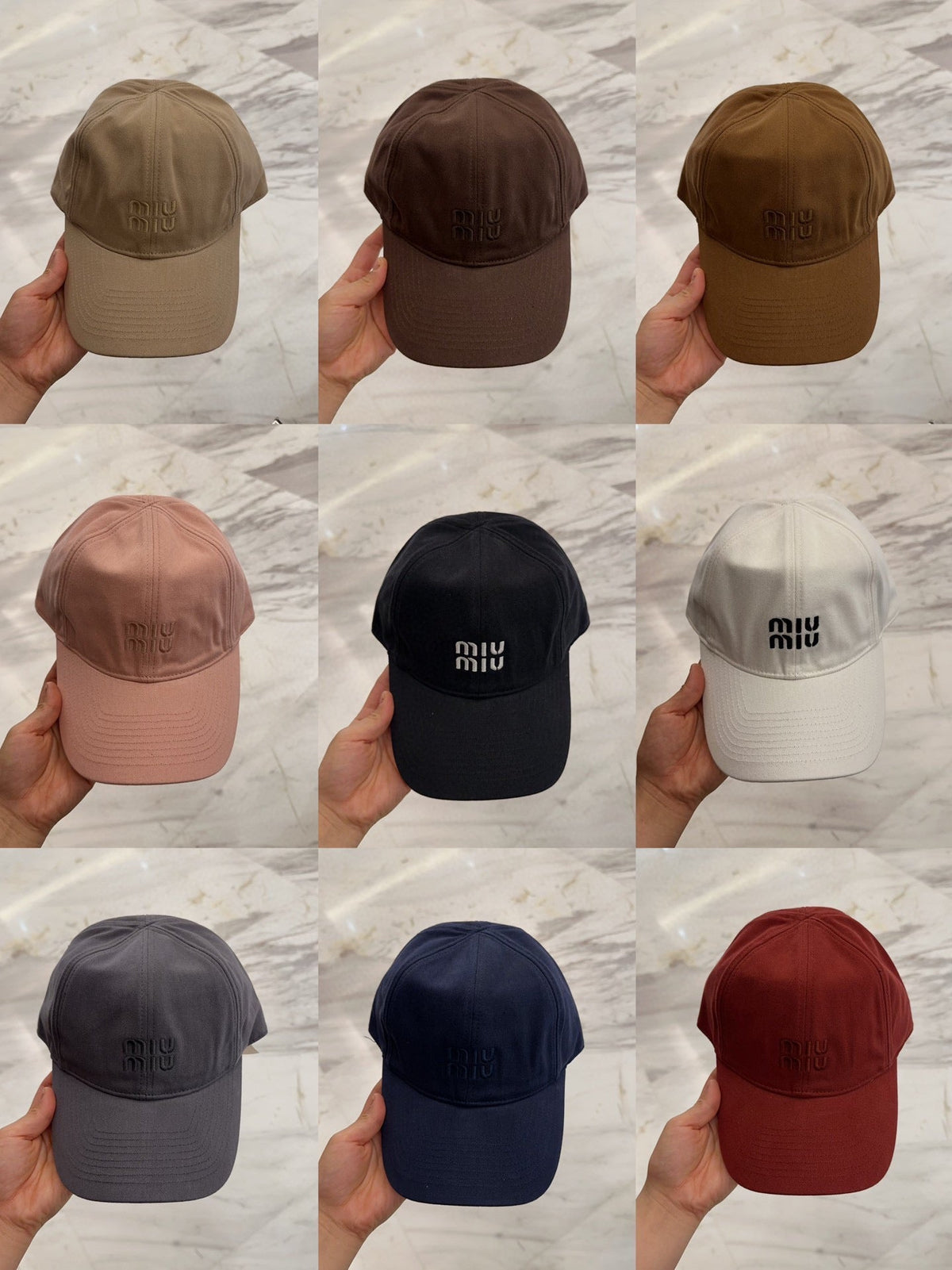 MM BASEBALL CAP IN NAVY BLUE FABRIC EMBROIDERED LOGO STYLE 1