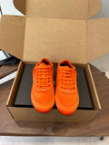 PRADA 25S SNEAKER IN ORANGE SILK
