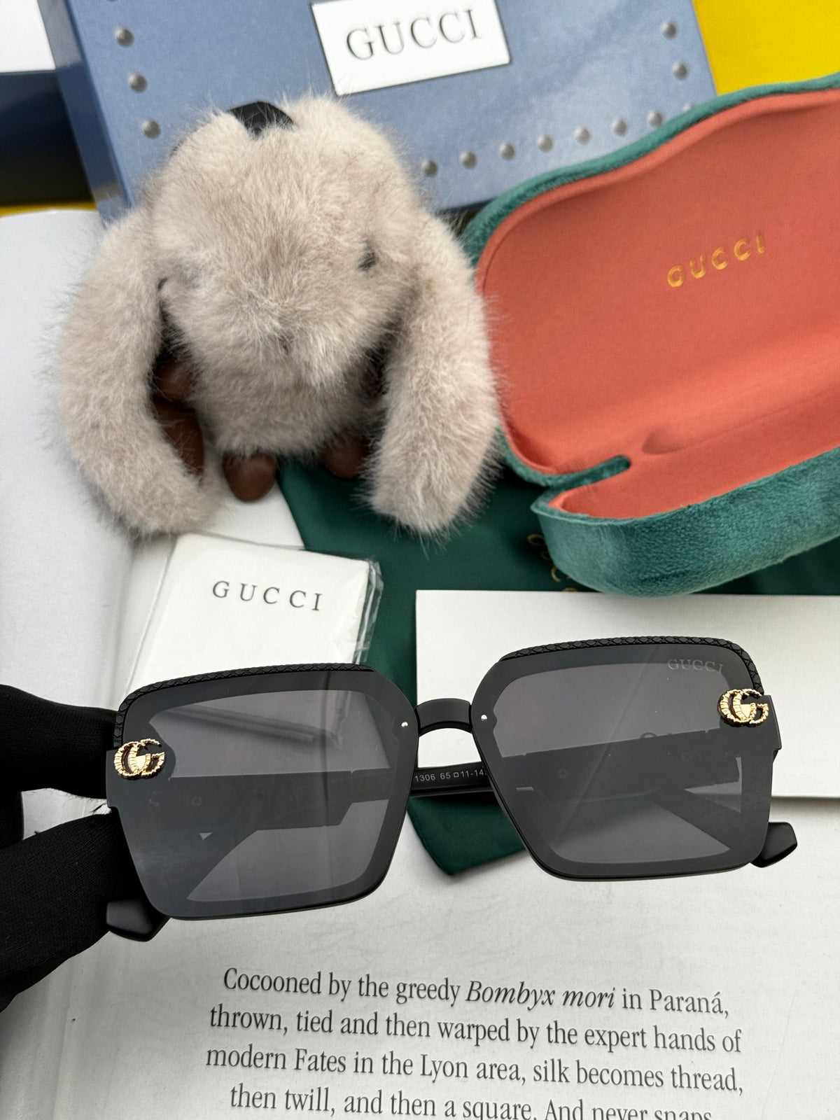 SQUARE FRAME SUNGLASSES G6130 IN ACETATE