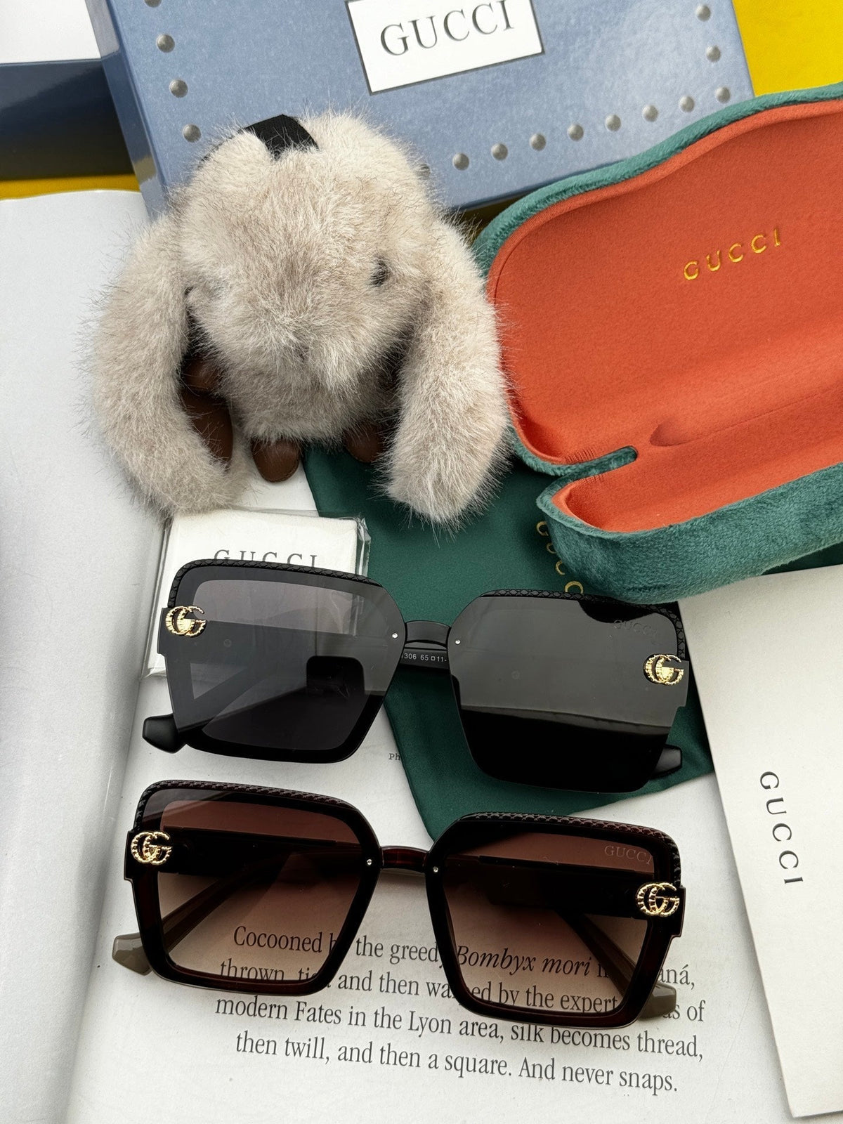 SQUARE FRAME SUNGLASSES G6130 IN ACETATE