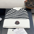 BEANIE HAT IN WHITE MIX BLACK CASHMERE 436733