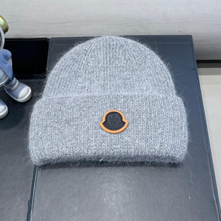 BEANIE HAT IN CLOUD GRAY WOOL 438127