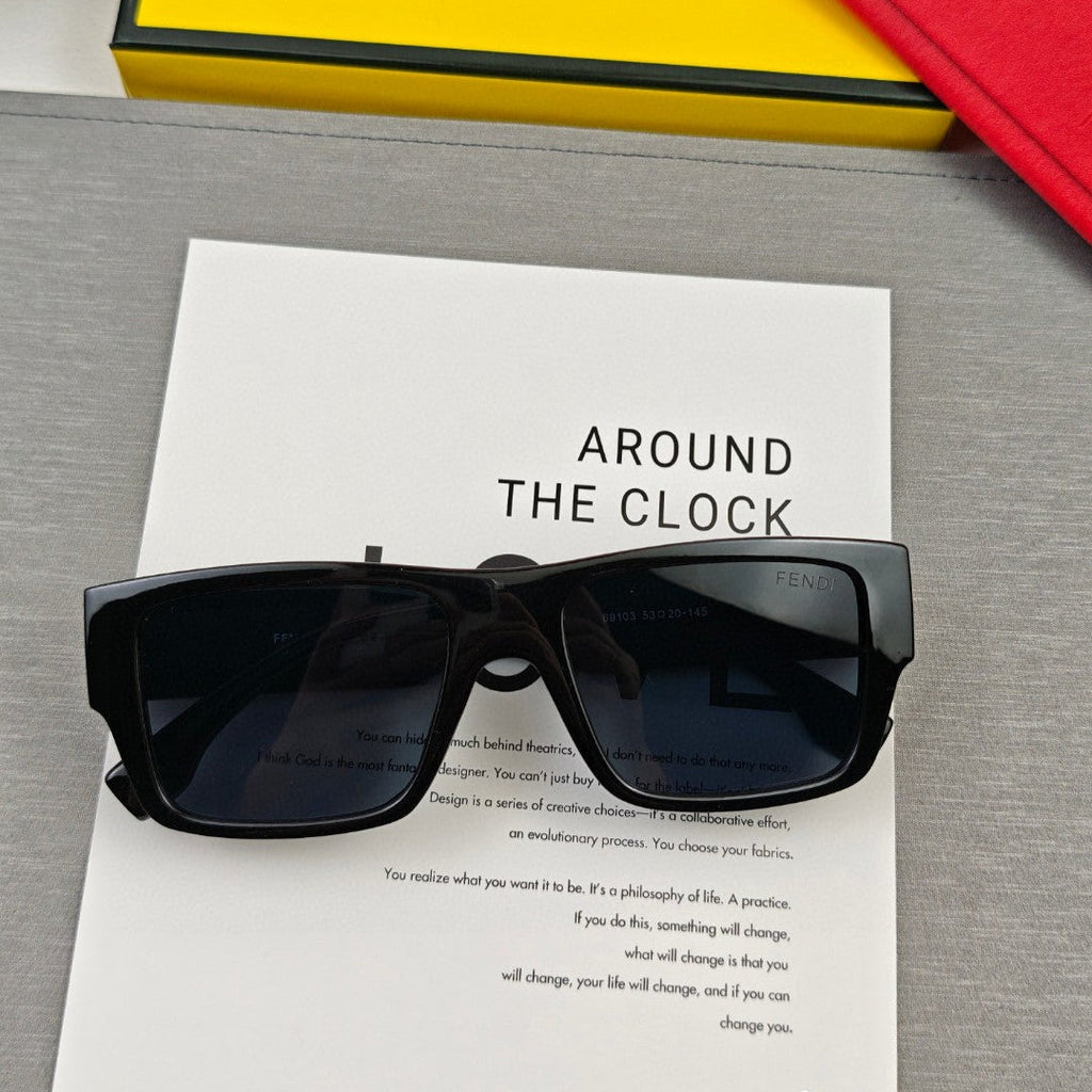 ROMA RECTANGULAR FRAME SUNGLASSES 69103 IN ACETATE