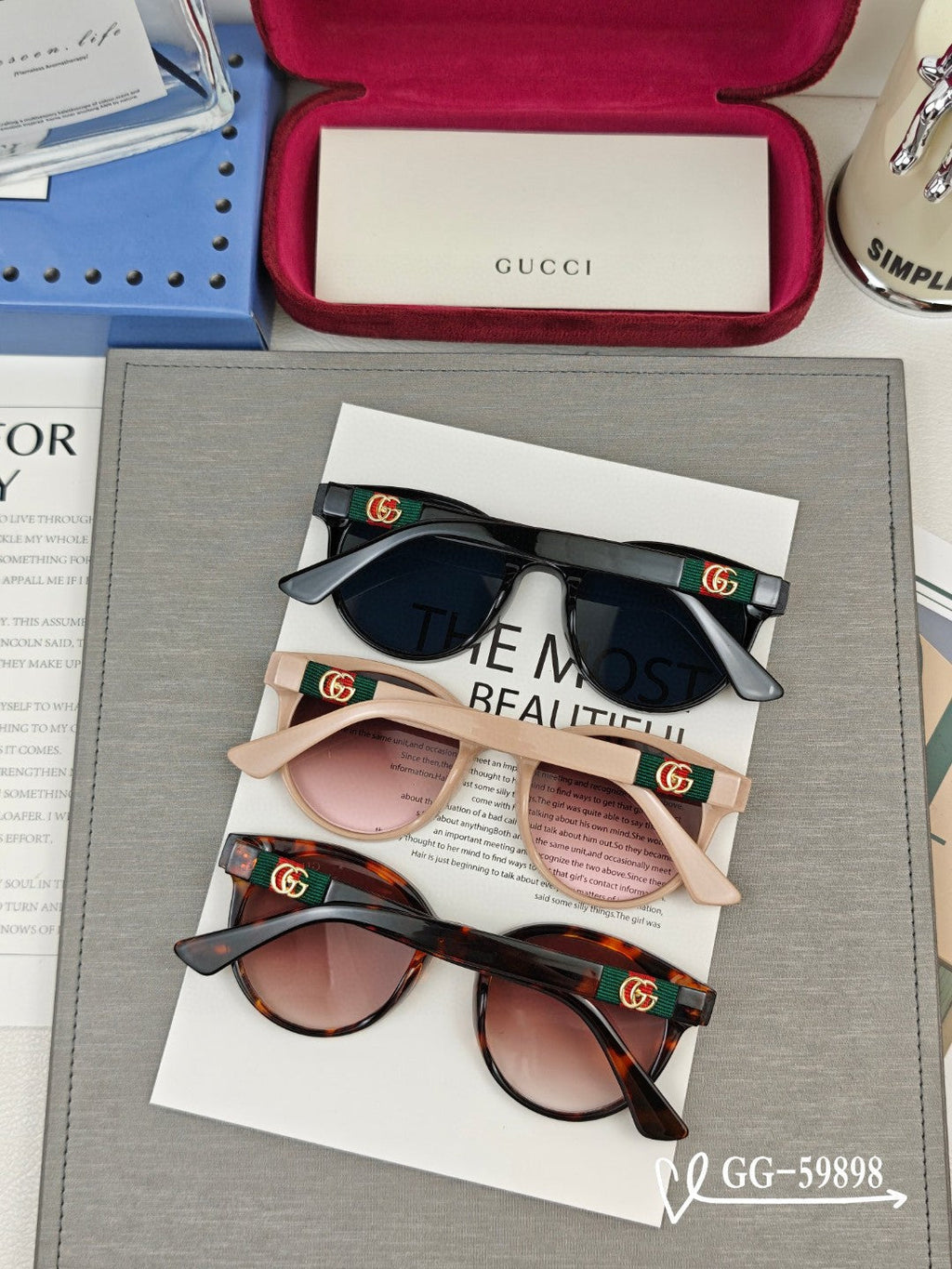 ROUND FRAME SUNGLASSES 59898 IN ACETATE