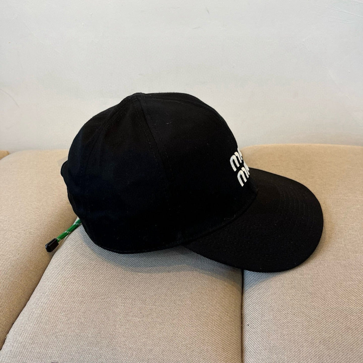 MM BASEBALL CAP IN BLACK KHAKI FABRIC STYLE 7