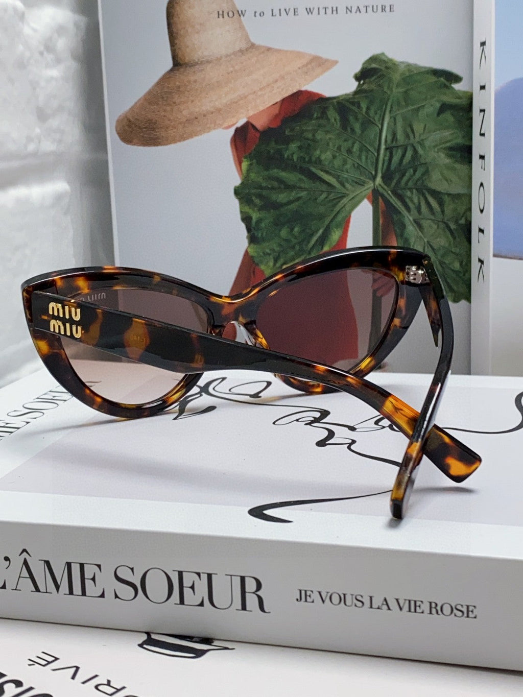GLIMPSE CAT EYE SUNGLASSES 555885 IN HAVANA ACETATE
