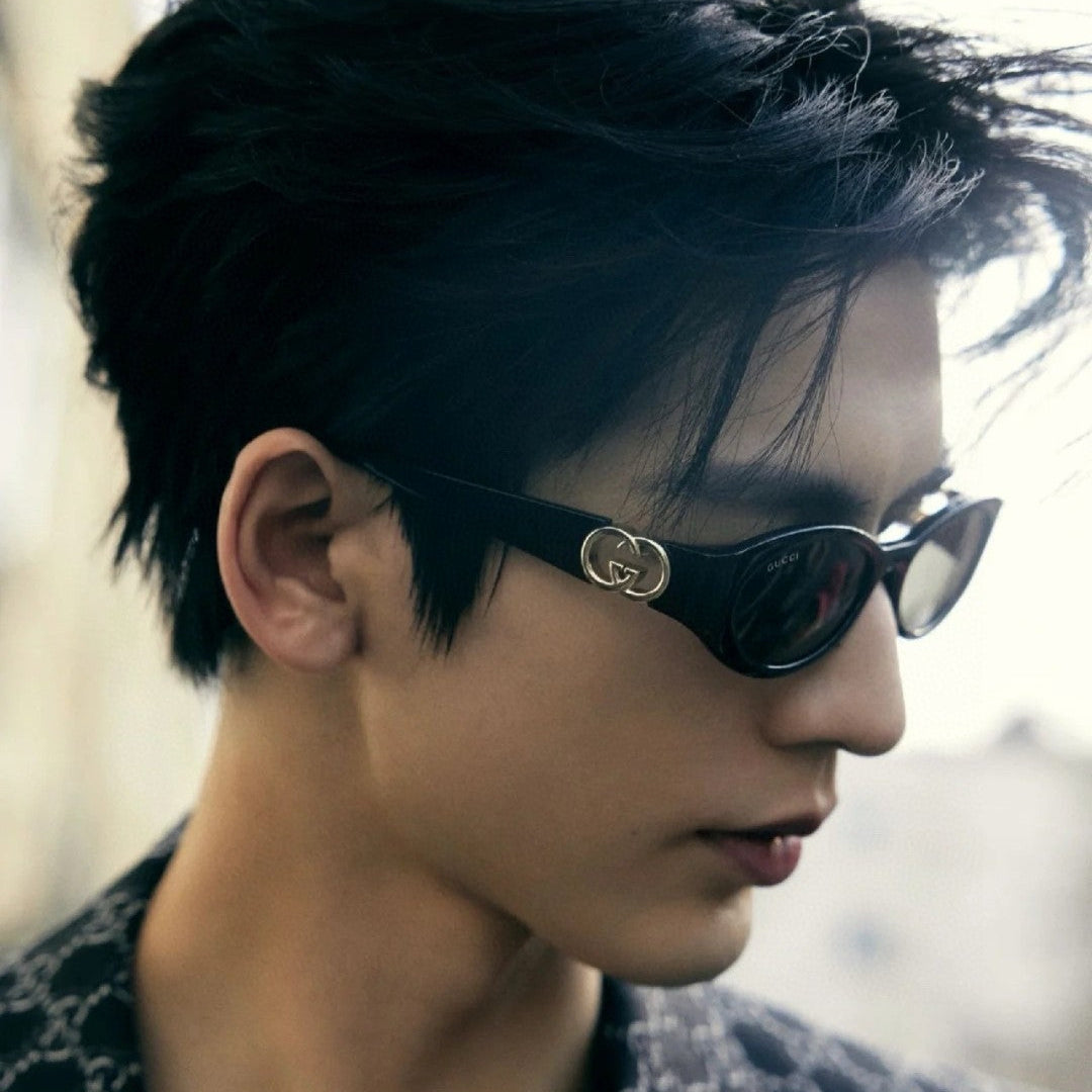 OVAL FRAME SUNGLASSES GG1662SA IN ACETATE