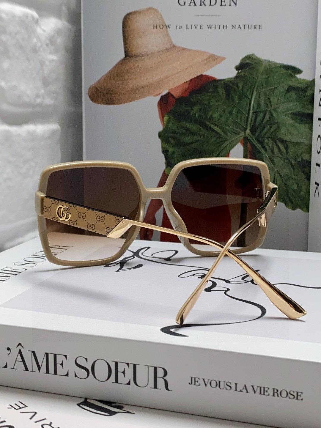 SQUARE FRAME SUNGLASSES 567447 IN ACETATE