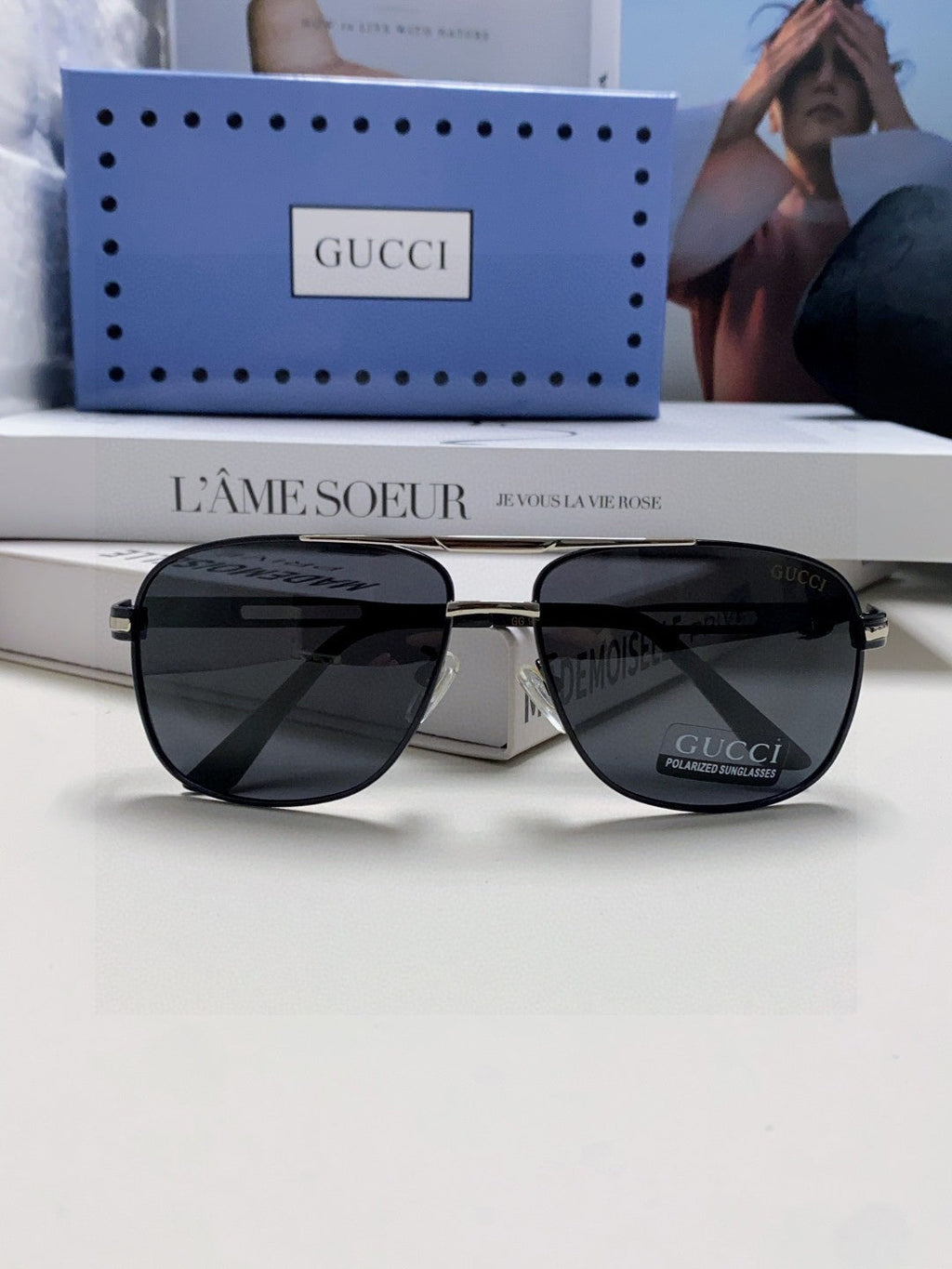 NAVIGATOR FRAME SUNGLASSES 570256 IN METAL