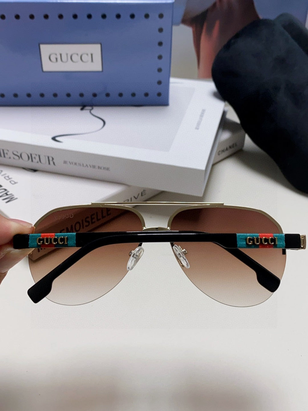 AVIATOR FRAME SUNGLASSES 570223 IN METAL