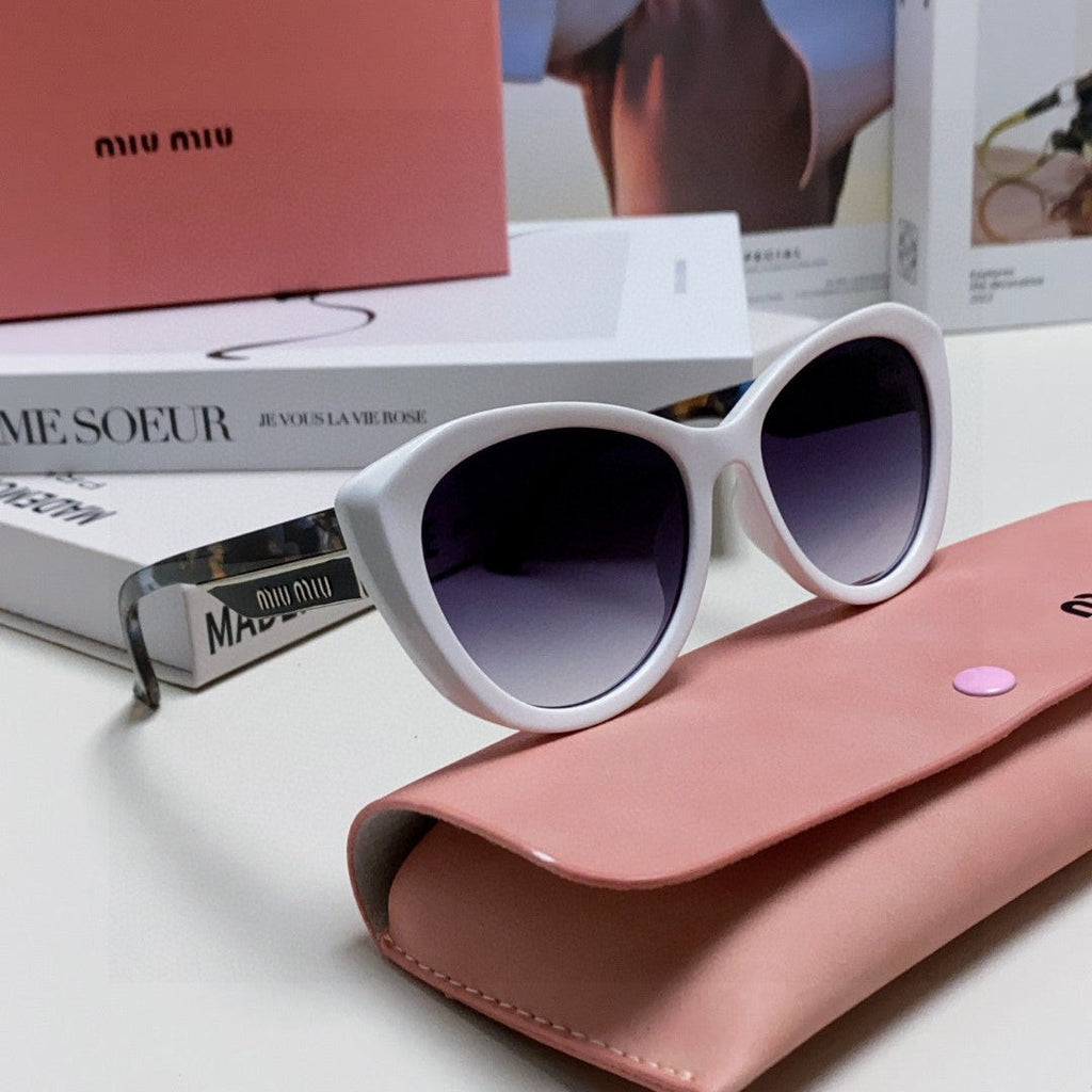 GLIMPSE SUNGLASSES 576814 IN WHITE ACETATE