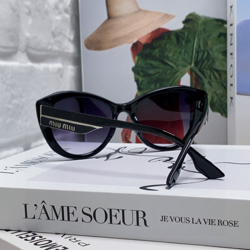 GLIMPSE SUNGLASSES 576816 IN BLACK ACETATE