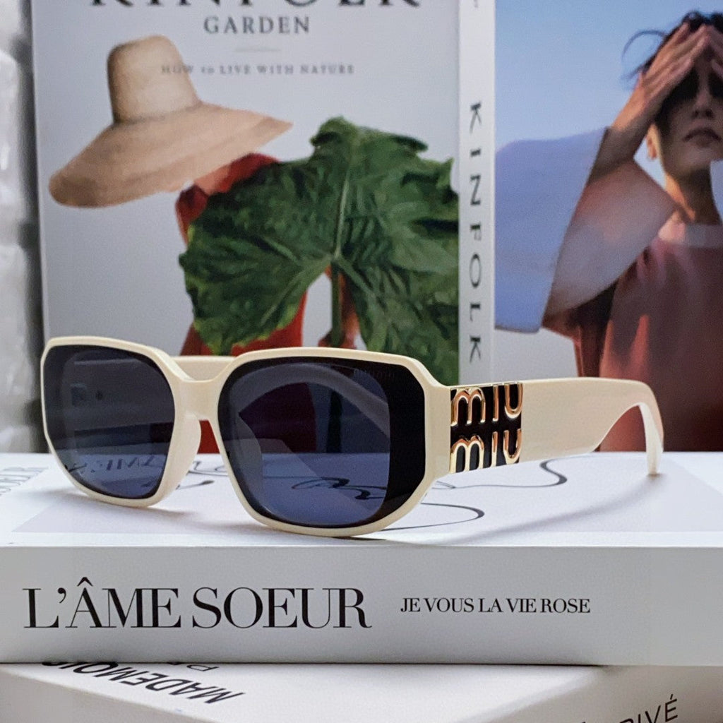 GLIMPSE SUNGLASSES 576819 IN WHITE ACETATE