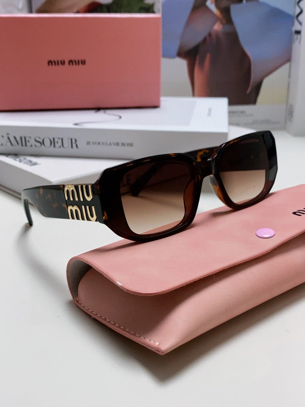 GLIMPSE SUNGLASSES 576820 IN HAVANA ACETATE