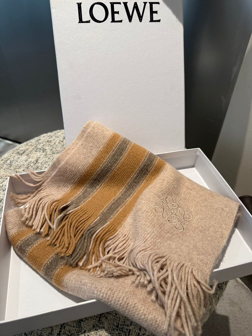 LOEWE 25S SCARF 180 IN CASHMERE 576713