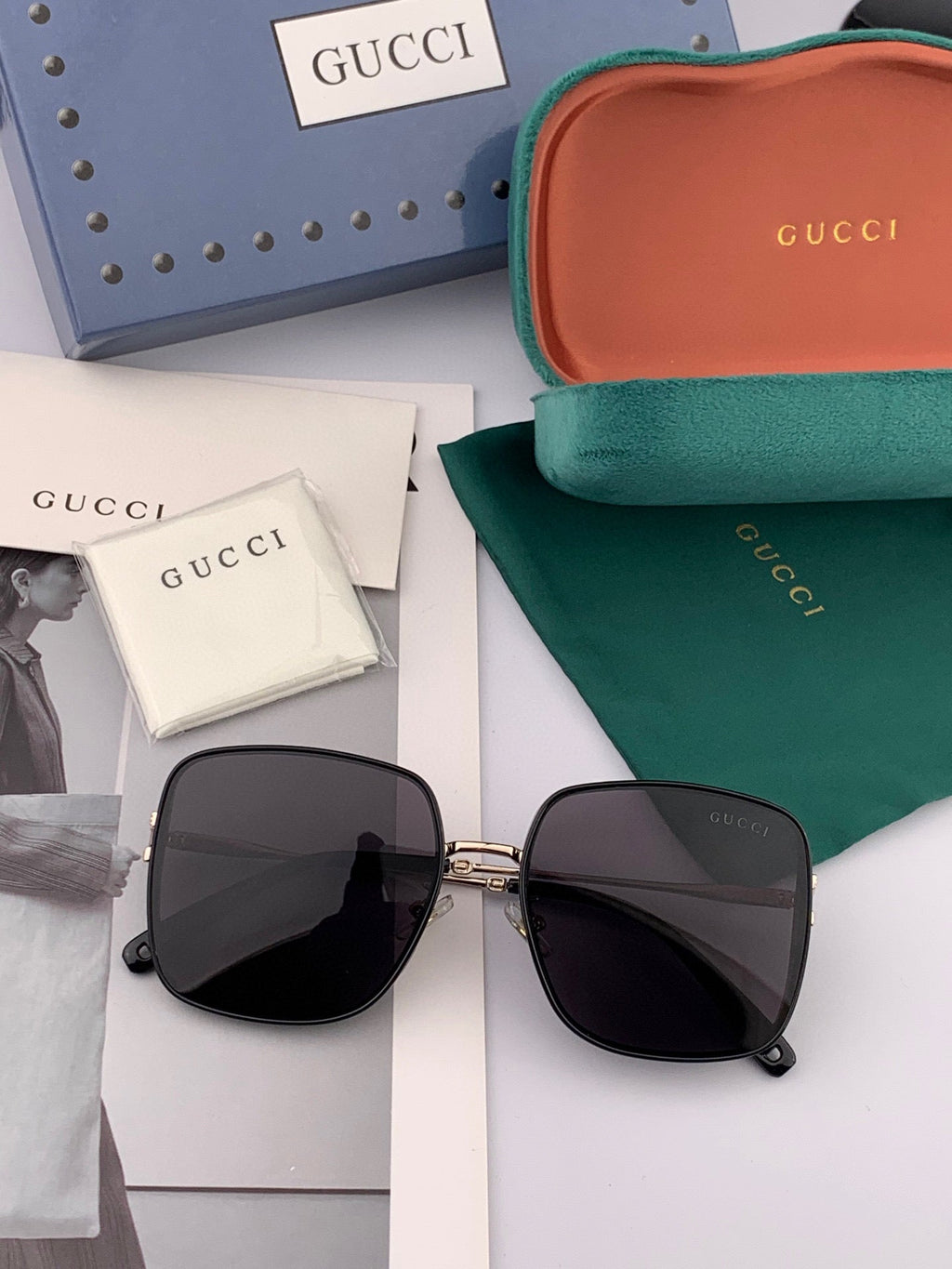 SQUARE FRAME SUNGLASSES G4634 IN METAL