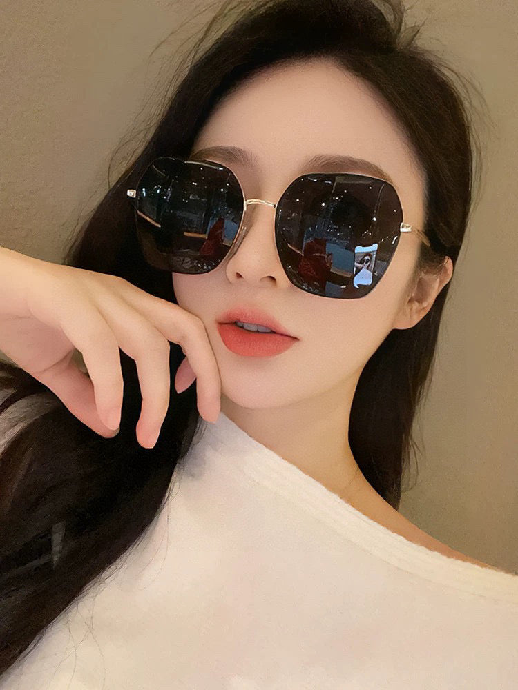 SQUARE FRAME SUNGLASSES G0642 IN METAL