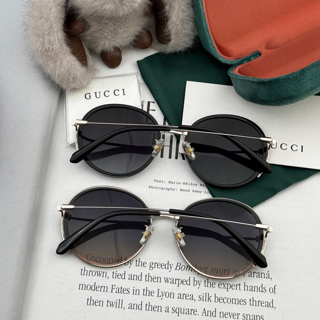 ROUND FRAME SUNGLASSES G0640 IN ACETATE AND METAL