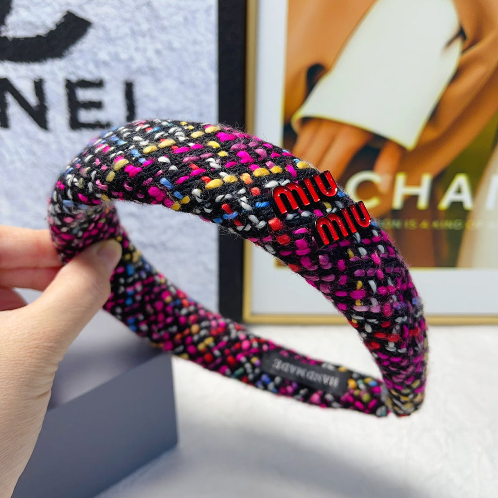 TWEED HEADBAND COLORFUL 161836
