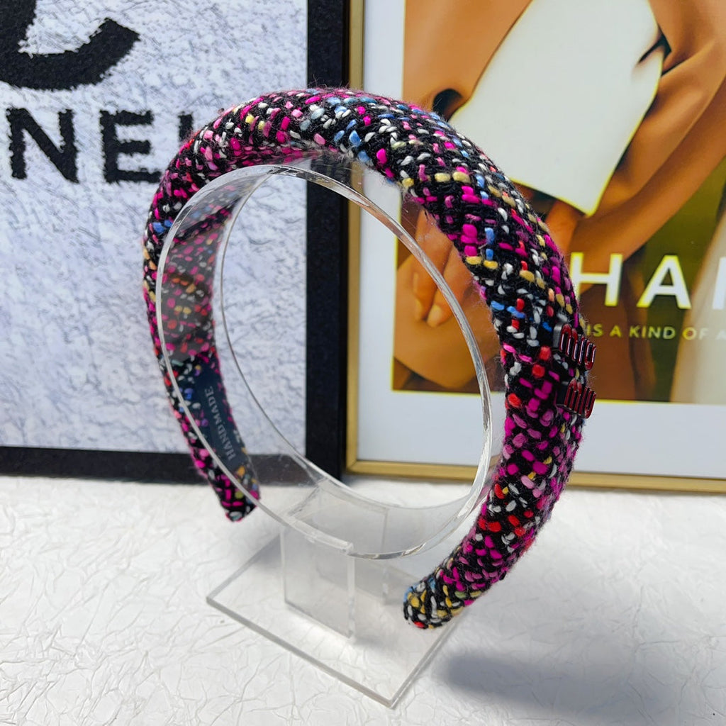 TWEED HEADBAND COLORFUL 161836